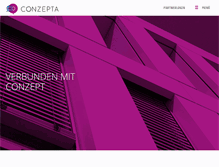 Tablet Screenshot of conzepta.com